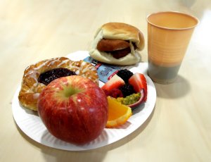 Day 16 breakfast: Company breakfast