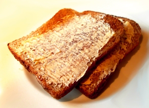 Day 19 Breakfast: "buttered" toast