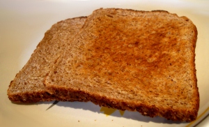 Day 22 breakfast: Plain wholemeal toast