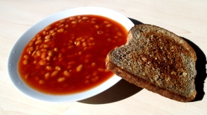Day 28 Lunch: Baked beans and toast