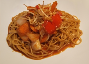 Day 29 Lunch: Spaghetti Stir-fry